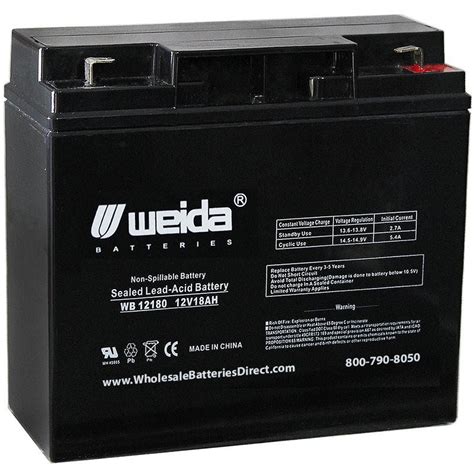 Pdd ($122.82) is trading below our estimate of fair. WB12180 F2 Sealed AGM 12 volt 18 ah Weida Battery replaces ...