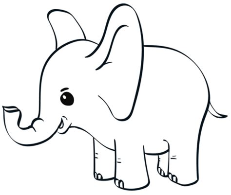 Dibujo Elefante Para Colorear