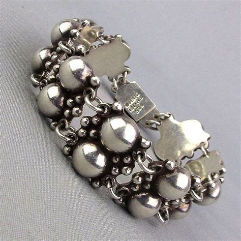 With hundreds of styles of personalized silver bracelets to choose from, there is a style for everyone. Vintage Mexican Sterling Silver Bracelet Double Domes Taxco 925 from greatvintagestuff on Ruby Lane
