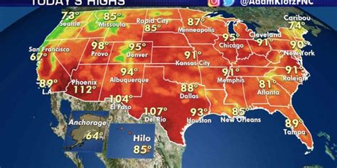 Hot Weather For Much Of Us Severe Thunderstorms Take Aim At Northern Plains Fox News