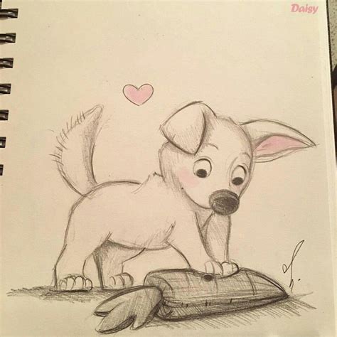 Puppy Love Disney Drawings Sketches Cartoon Drawings Disney