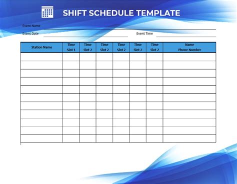 Obtaining the right design template or style for the calendar is definitely crucial. 10+ Shift Schedule Template Sample | Template Business PSD ...