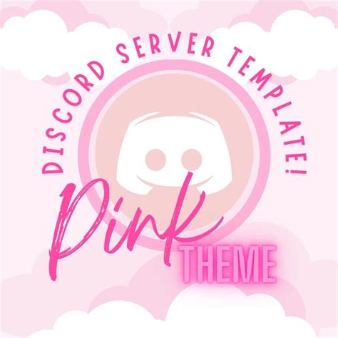 Cute Pink Aesthetic Discord Server Template Etsy