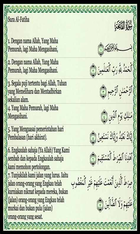 Detail Doa Surat Al Fatihah Koleksi Nomer