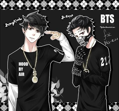 A collection of the top 39 bts anime wallpapers and backgrounds available for download for free. BTS - K-pop - Zerochan Anime Image Board