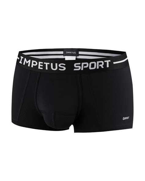 Shorty Sport Ergonomic Black Boxers For Man Brand Impetus For Sale
