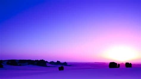 Download 5120x2880 Wallpaper Purple Sunset Skyline