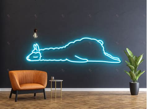 Alpaca Animal Neon Signs Alpaca Animal Neon Lights Bedroom Decor