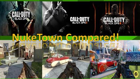 Nuketown Maps Comparison Black Ops 1 2 And 3 Youtube