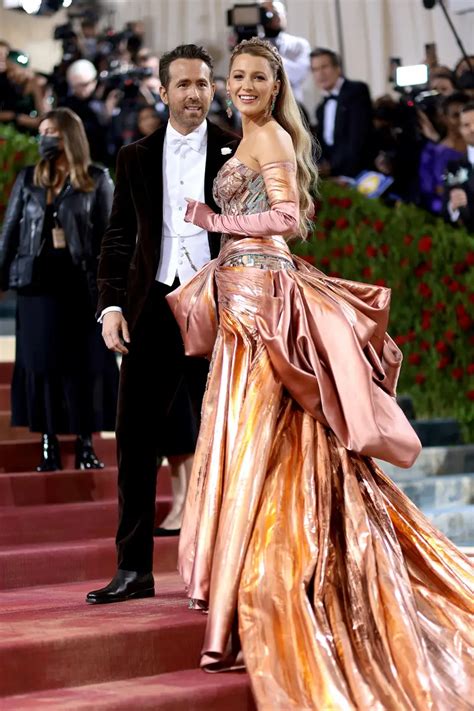 Ryan Reynolds Reaction To Blake Livelys Dress At The Met Gala Vanessa