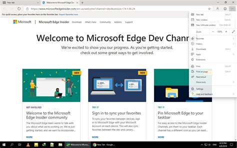 The New Microsoft Edge Chromium Based First Look On Windows 10