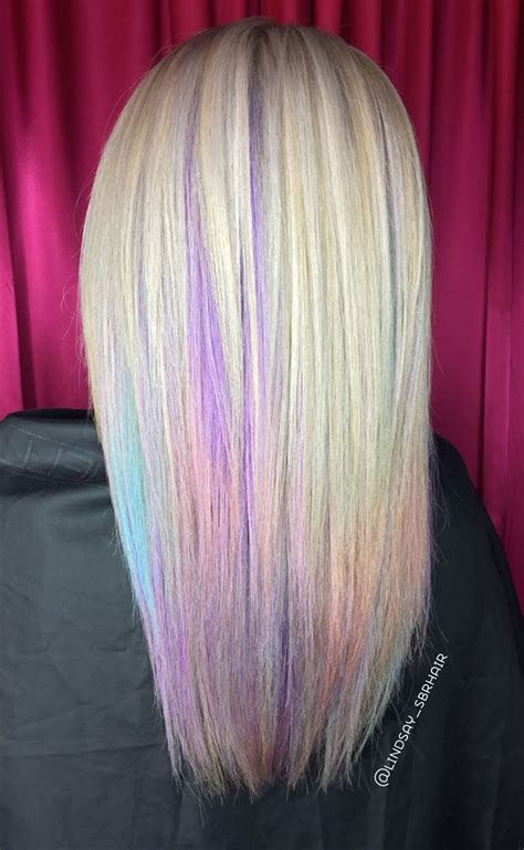 Opal Hair With Platinum Blonde Opal Hair Opal Color Colored Hair