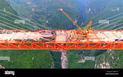 Aerial View Of The Beipanjiang Bridge The Worlds Highest Bridge