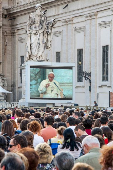 Audience Of Pope Francis In The Vatican City Square In Rome Thousands