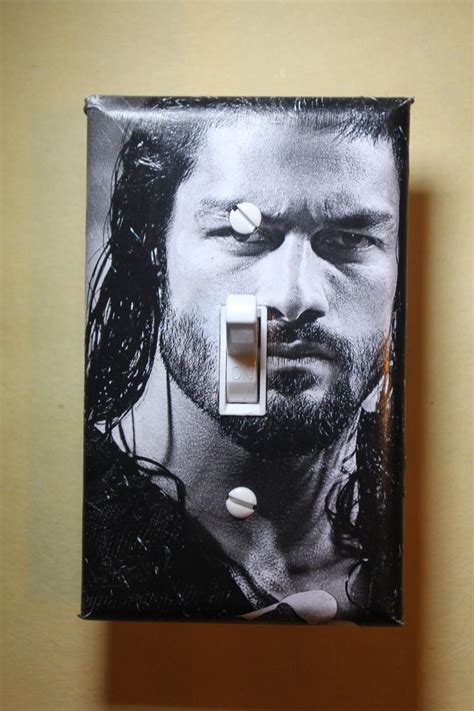 Wwe lanaquot posters by tloweart redbubble. Roman Reigns WWE Light Switch Cover Wrestling boys girls ...