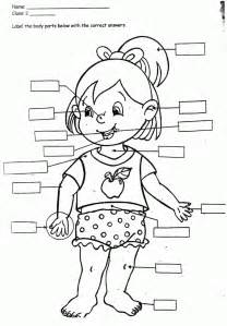 Body Parts Coloring Pages For Kids Coloring Home