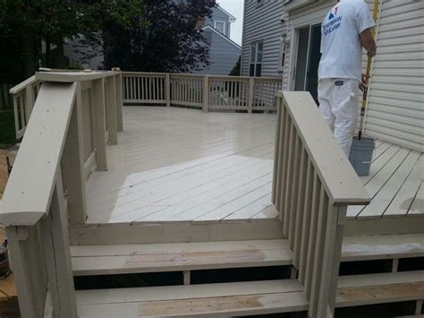 Plus, you can order your paint and supplies right from our site. #GoSWPRO sherwin williams cokor summerhouse beige on decking. Brackens Painting llc | Deck paint ...