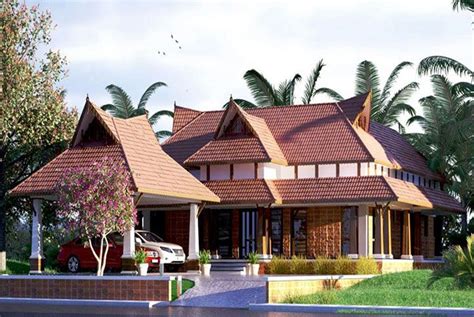 Nalukettu Style Kerala Home With Nice Looking Outside View Kerala