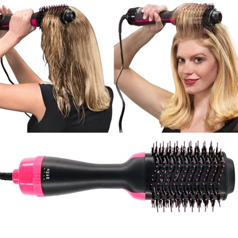 2 In 1 Electric Hair Brush Curler Roller Multifunctional Hair Dryer