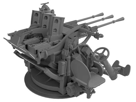 Ijn Type96 25mm Triple Aa Gun Hinomaru Hobby Kits