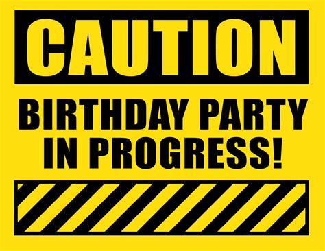 Free Printable Construction Birthday Party
