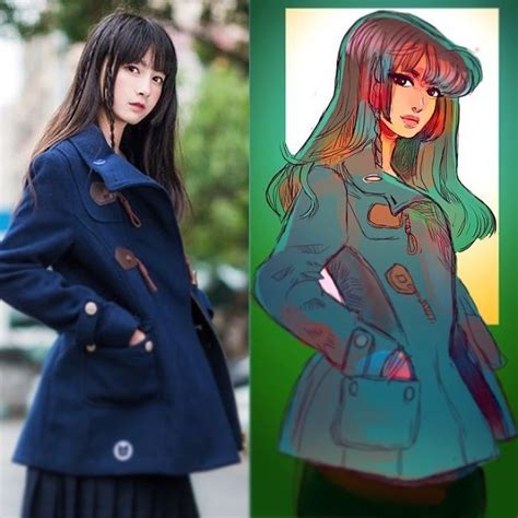 Illustrator Turns Strangers Into Manga Like Characters And The Result Is Pretty Awesome