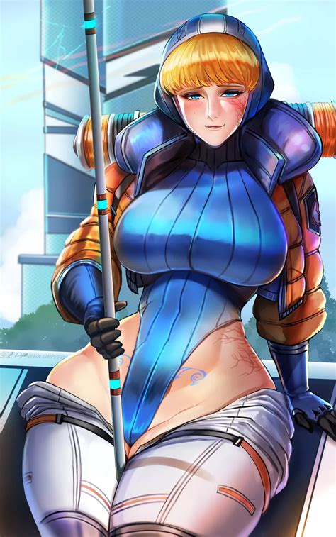 Wattson Ribbed Leotard Badcompzero Apex Legends Nudes By Sequence