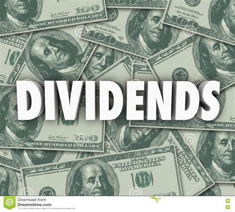 Dividends Earning Money Profits Stock Investments Stock Illustration - Illustration of interest ...