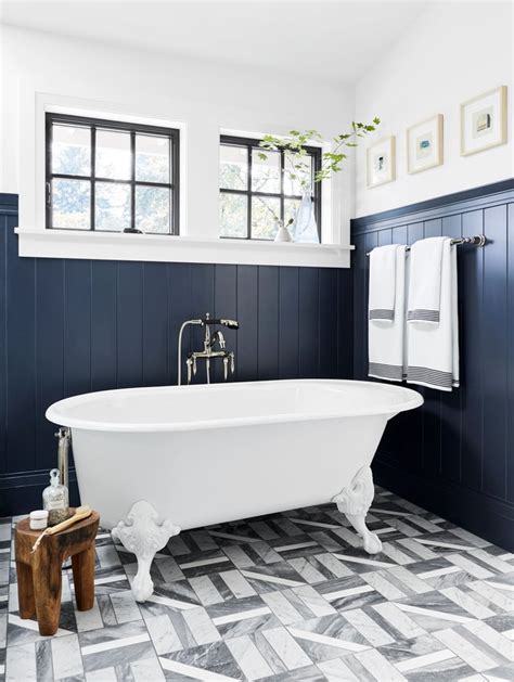 Finish the design by using basic, white subway tiles to frame the focal wall. 7 Pretty Bathroom Floor Tile Ideas to Pin (Even If You're ...