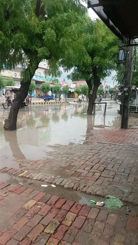 Rain Season Pakistan Sidewalk Structures Seasons