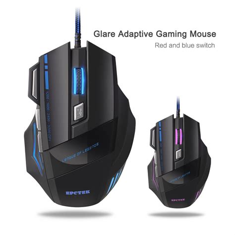 3200dpi Led Optical 6d Usb Wired Gaming Mouse Game Mice For Pc Laptops