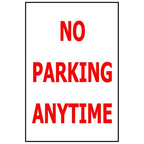 No Parking Anytime Safety Genius