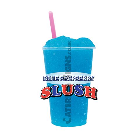 Blue Raspberry Slush Catering Signs Uk