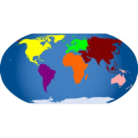 Colored Map Of The World Vector Illustration Free Svg