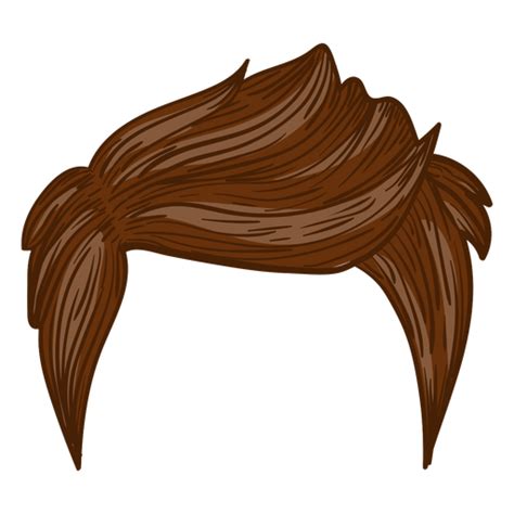 Men Hair Style Illustration Transparent Png And Svg Vector File