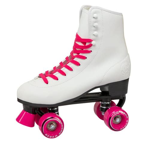 C7skates Soft Faux Leather Quad Roller Skates Pink Womens 6 Youth