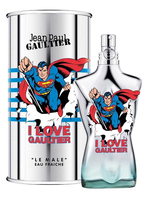 The fragrance comes in the recognizable flacon of a male torso, this time in dark blue with white stripes; Le Male Superman Eau Fraiche Jean Paul Gaultier cologne ...