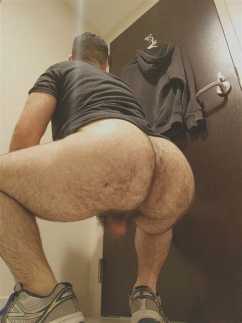 Hairy Naked Men Butt Ass Cumception