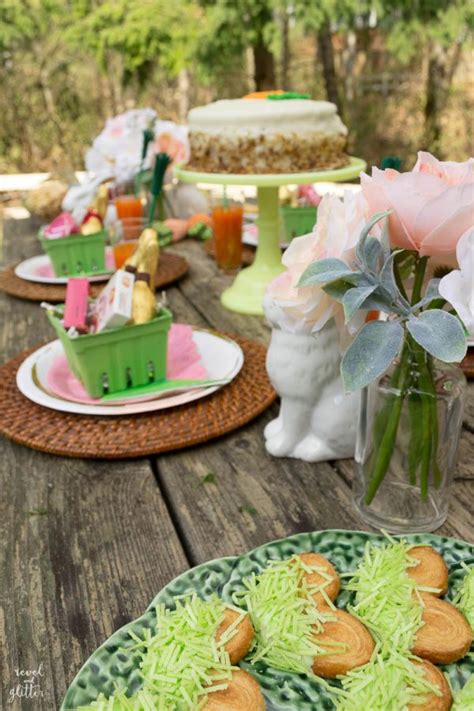 An Outdoor Easter Table Revel And Glitter