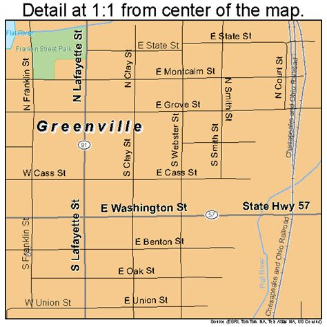 Map Of Greenville Michigan Shari Demetria