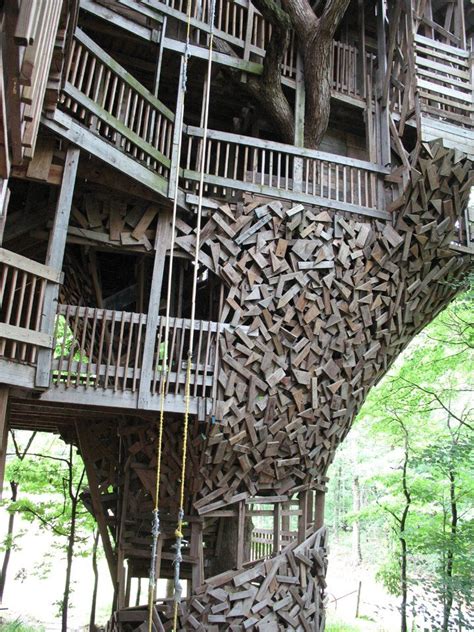 Worlds Tallest Tree House Tree House Cool Tree Houses Crossville