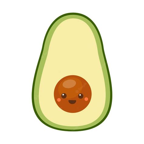 Premium Vector Cute Little Avocado