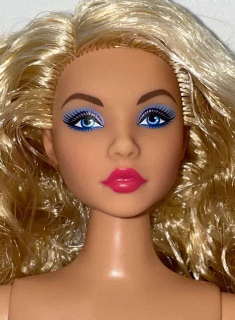 Barbie Signature Looks Nude Curvy Made To Move Doll Blonde Andra Mtm Picclick