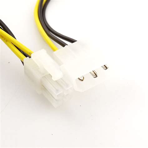 Ide 4 Pin Molex P3 To P4 12v Atx Power Motherboard Pc Power Adapter
