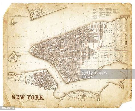 Old New York City Map Photos And Premium High Res Pictures Getty Images
