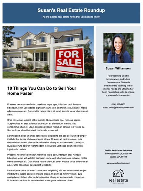 Streamline your creative process with templates built right inside photoshop, illustrator, and indesign. 12 Real Estate Newsletter Tips, Free Templates | Zillow ...