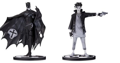 The Blot Says Batman Black And White Batman And The Joker Statues By