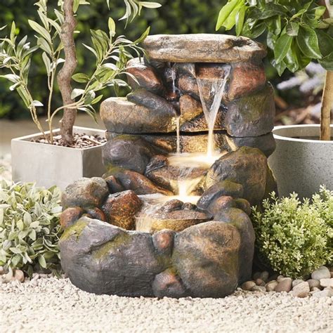 Serenity Large Tumbling Rock Wall Water Feature Garden Gear