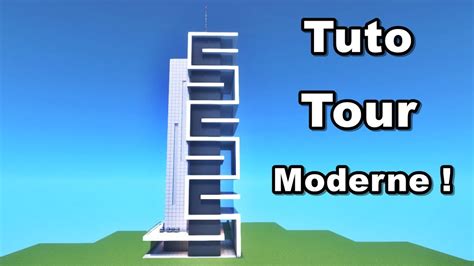 Tuto Building Tour Moderne Sur Minecraft Youtube