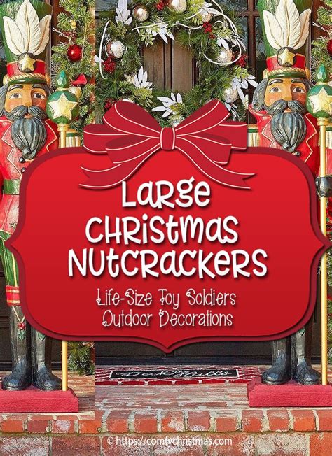 What better way to spread christmas cheer than decorating your yard with christmas reindeer, in all shapes, sizes and forms of course! Large Outdoor Nutcracker Decoration | Life Size Nutcracker Decorations